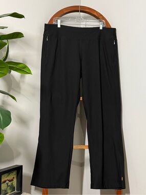 Lucy XL Black Bootcut Flare Leg Elastic Waist Pull On Athletic Pants